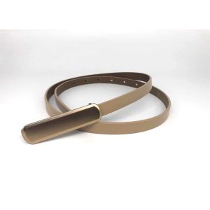 Smooth Buckle Thin 1.5cm Women's Fashion Leather Belts
