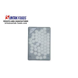 China Peppermint flavors sugar free mints candy in black clear mintcard on sale