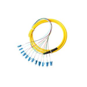 High Credibility UPC Lc Pigtail Single Mode , Yellow LSZH Out Jacket Cord