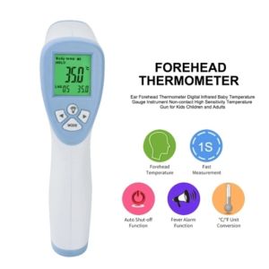 ABS Digital Infrared Forehead Thermometer , Non Contact Ear Forehead Thermometer