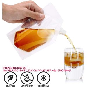 1 Gallon Water Containers, 10 Drink Bags Collapsible Pouch, Includes Tamper