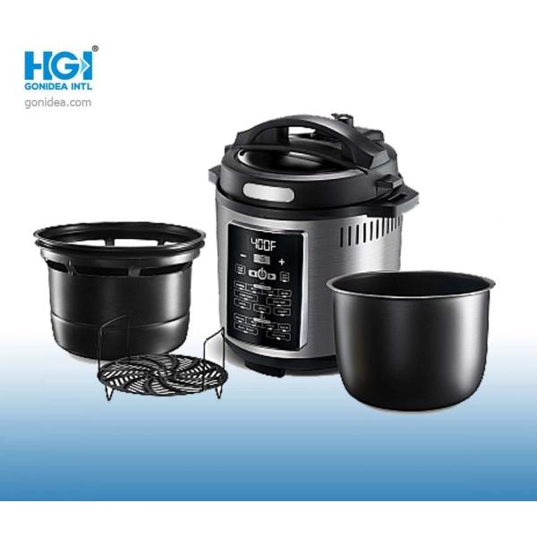 2 In 1 Nonstick Electric Pressure Cooker With Fryer Commercial Cooking Appliances