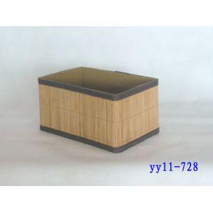 Quality folding bamboo storage basket for sale
