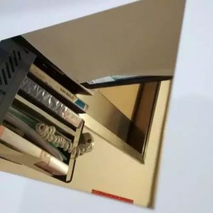 8K Rose Gold Color Stainless Steel Sheet Anti Oxidation Mirror Surface