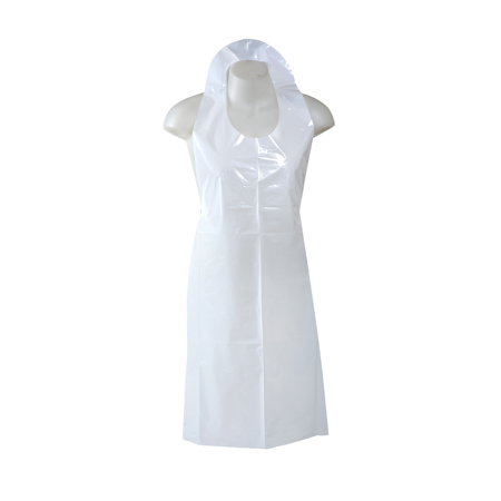 Kitchen Disposable Plastic Aprons With Long Bib Skid Resistance