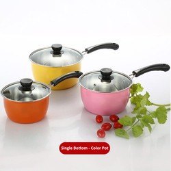 High Quality 6 Pieces Stainless Steel Cooking Pot Sauce Pan Cookware Set Milk