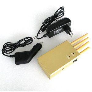 3.2 W Portable Cell Phone Jammer , 3G / GPS 4 Antenna Jammer Shield