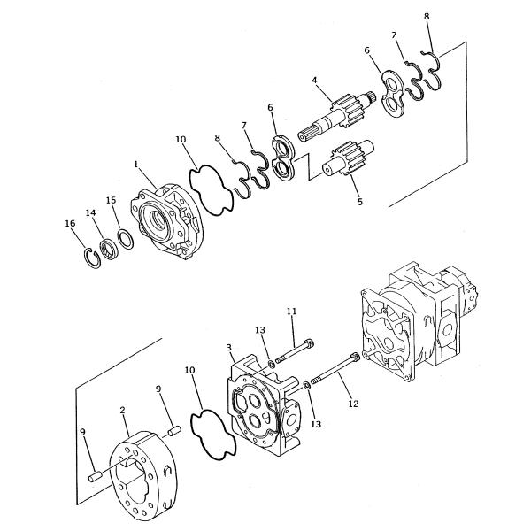 705-56-44001 7055644001 705-56-44010 705-56-44000 For Komatsu WD600-1 WHEEL LOADERS Hydraulic Main Pump Gear pumps LOADER PUMP SWITCH PUMP Piston Pump