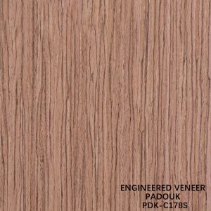 Quality Engineered Wood Veneer Padouk Straight Grain Slice Cut Technics Thickness 0.5mm For Cabinet Face PDK-187S/415S/616S for sale