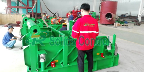 Mud shale shaker for drilling rig