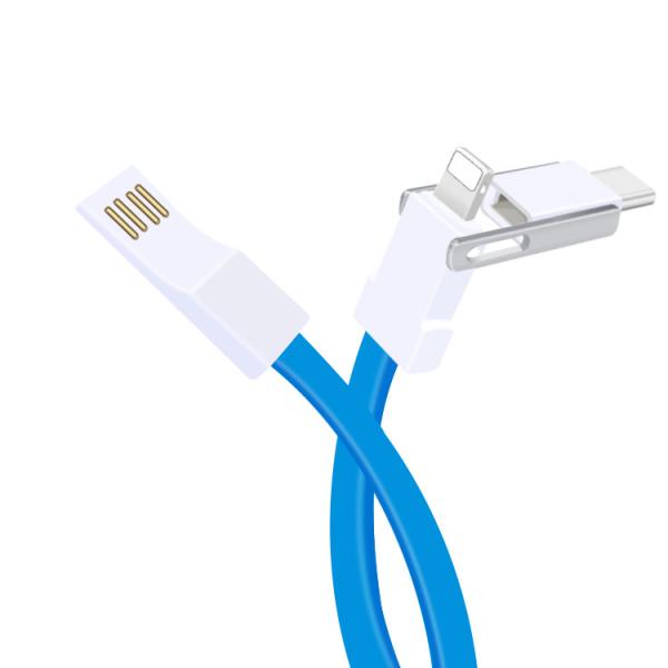 Keychain Universal USB Data Cable 10 Gbps High Speed With TPU Material