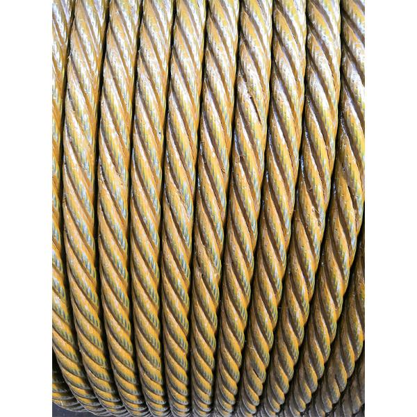 Yellow Grease Coated Ungalvanized Steel Wire Rope Diameter 1mm-16mm for Harsh Environments