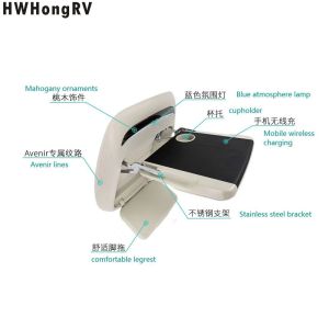 custom auto seat back folding table /dinner table/work table for luxury car van