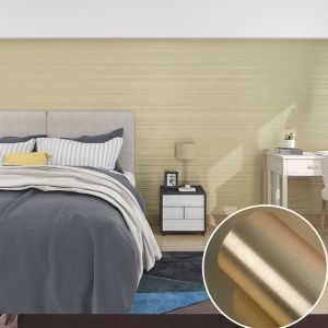 60cm*2m Luxury Metallic Wallpaper Copper Removable Vinyl Wallpaper Furniture