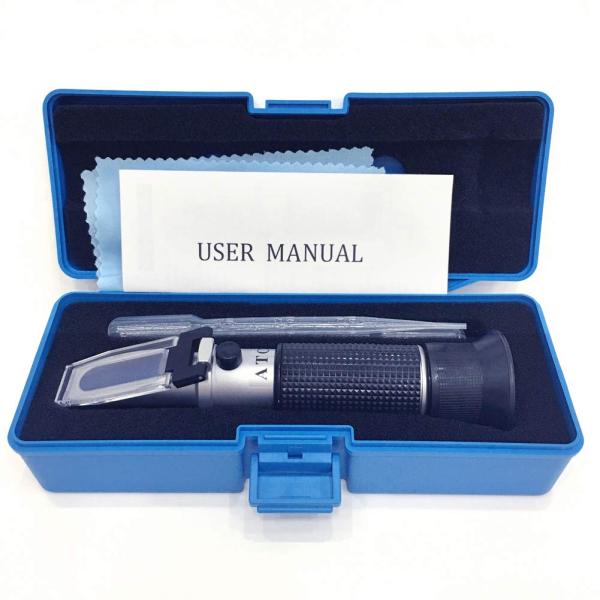 Customized Handheld Refractometer Brix 0-32% for Measuring Sugar in Juice and Fruits