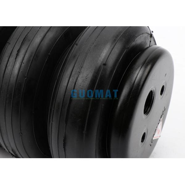 Steel Cover Plate Industrial Air Spring Provide A Comfortable Ride / Airlift Airbags