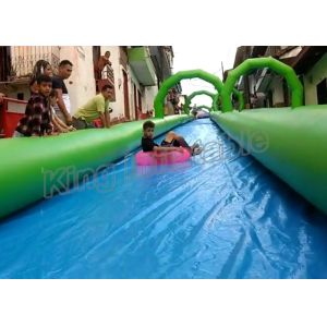 Double Lane Inflatable Slip N Slide 100m Long For Kids N Adults