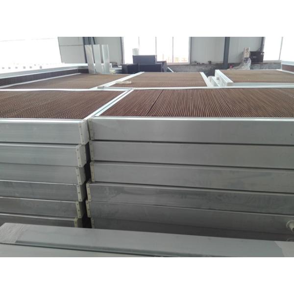 green house aluminum frame cool cell pads with water pipe for pig farm