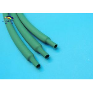 RoHS Flexo Colored Polyolefin Heat Shrink Tubing / Heat Shrink Tube Blue Green