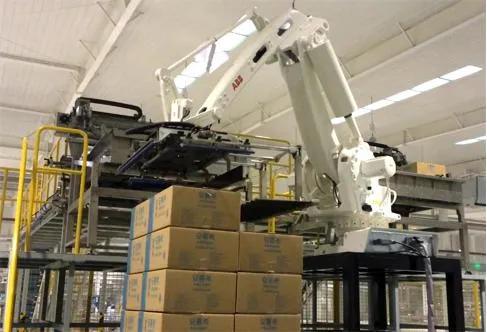Intelligent Robot Palletizer Automatic Packing Cartons Loading Electric Palletizer Machine