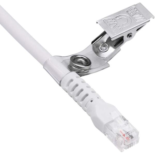 Custom RJ11 6Pin 4Core Single Button Hand Grip Nurse Call Cable with Clip for Nurse Station Nurse Call Station