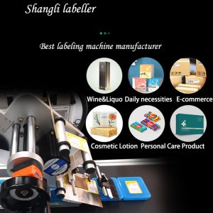 Wood Packaging Full Automatic Carton Pouch Plane Surface Labeller Sticker