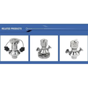 Sanitary Stainless Elliptic Sample valve Clamped Connection SS304 / ss316L