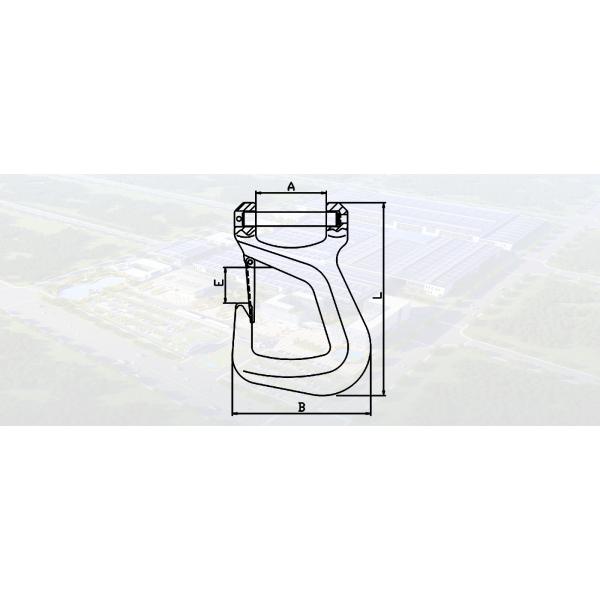 SLR016-G80 CLEVIS WEBBING SLING HOOK