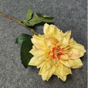 European Style 3 Heads Dahlia Artificial Flower For Home Party Wedding Silk