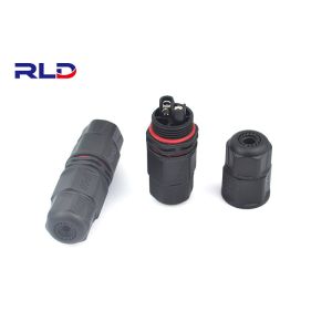 3 Pin Waterproof Electrical Connectors Screw Threaded Assembly Waterproof