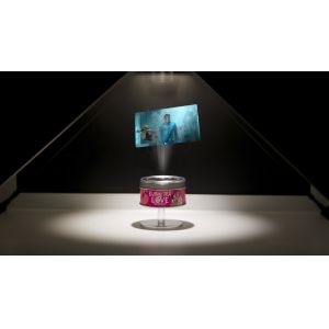 3D Hologram Showcase Holographic Pyramid 22inch Box Full HD Resolution