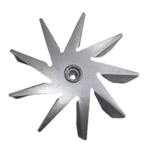 114mm Diameter Fireplace Fan 9 Blades Galvanized Sheet For Pellet Stove