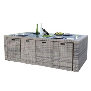 New design Outdoor garden Furniture PE Rattan wicker chair hotel chair and table