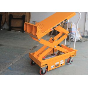 45 Degree Mini Mobile Portable Electric Scissor Lifting Table Trolley Hydraulic