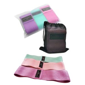 8cm Width 50lbs Workout Fabric Resistance Bands Textile BSCI