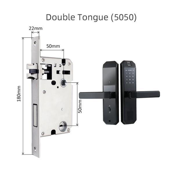 Anti Peep Fingerprint Smart Door Locks Intelligent Recognition Biometric Door Lock