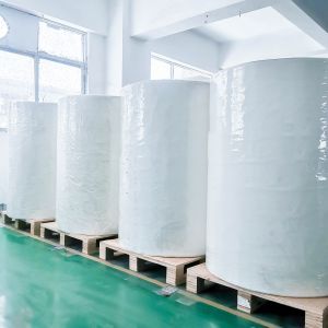 80g Coated Paper Label Material for High Peel Strength 20min and 70±5% Liner