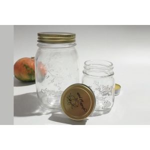 Transparent Round Large Sealable Glass Jars 170ml 300ml 500ml 1000ml