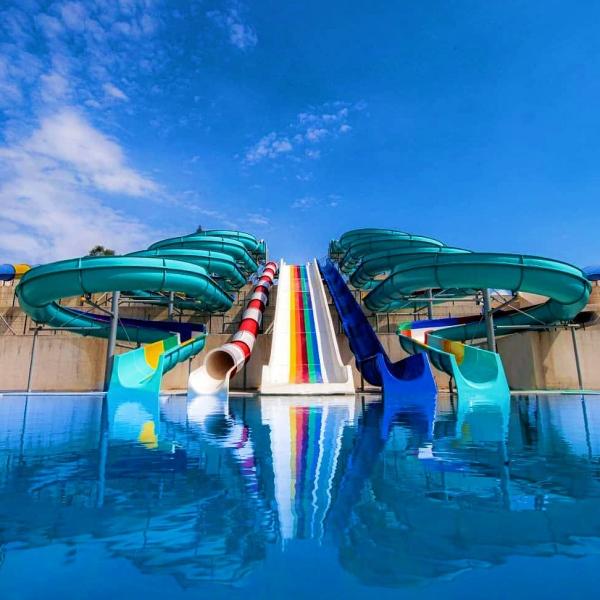 Commercial Swimming Pool Water Toy Adults Outdoor Children Games Fiberglass Slide