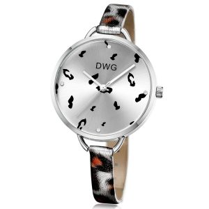 Ladies Leather Strap Pc21s Seiko Alloy Quartz Watch Japanese Movement