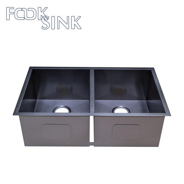 Buy Undermount Nano PVD Stainless Steel Sink Without Faucet at wholesale prices