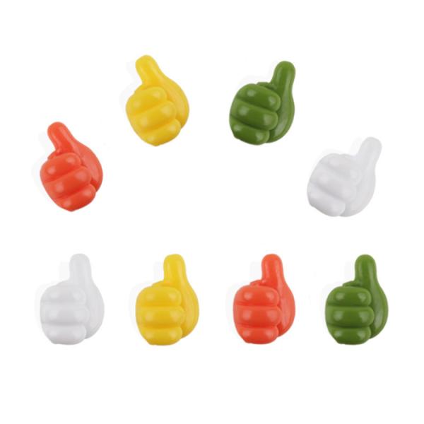 Stylish Injection Plastic Type PVC Thumbs Up Wall Hook for Cable Clip and Key Storage