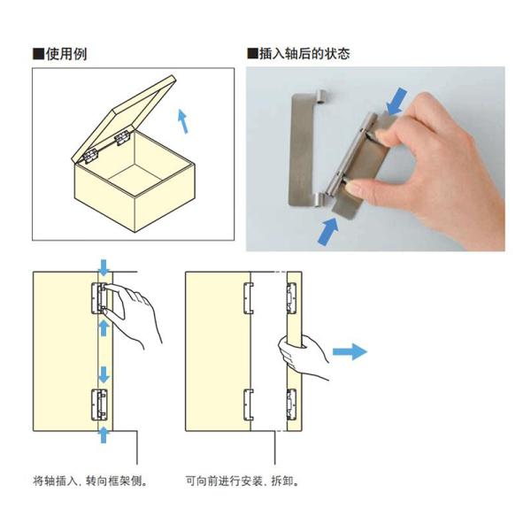 Stainless Steel Heavy Duty Spring Removable Door Hinge For Corridors Boilers
