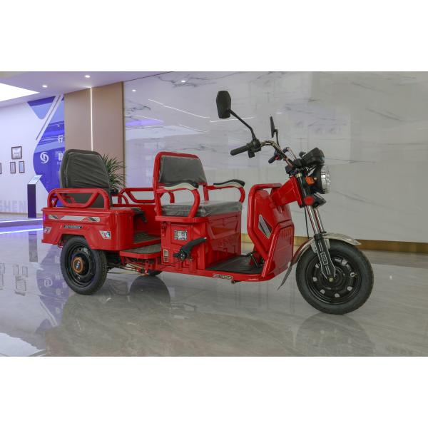 Buy 800w Passenger Electric Tricycle With Back Seat Foldable Safety Guardrail at wholesale prices