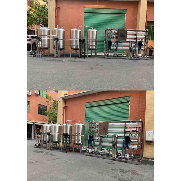 Fiber Glass / Stainless Steel Water Purification Equipment , 5000LPH RO Water Treatment Plant