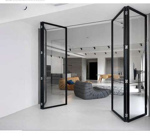 Hearth-Adjacent Folding Window Solution Providing Supplemental Ventilation During Wood Burning