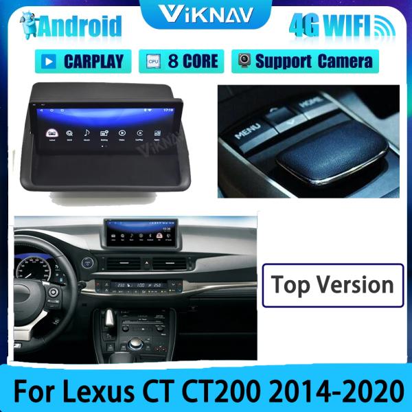 Viknav Car Radio For Lexus CT CT200 (2014-2020)10.25inch GPS Navigation Player DVD Multimedia Android 13 Auto Head unit