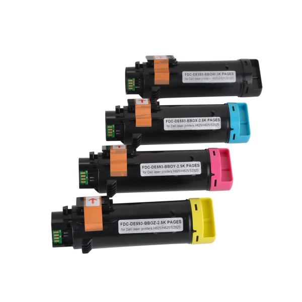 Buy Dell S2825cdn Yellow / Black Compatible Laser Toner Cartridge With 4 Packs at wholesale prices