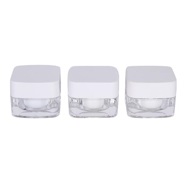 5g Customized Color And Logo Mini Trial Acrylic Face Cream Jar Small Size Best For Travelling Skin Care Packaging UKT11