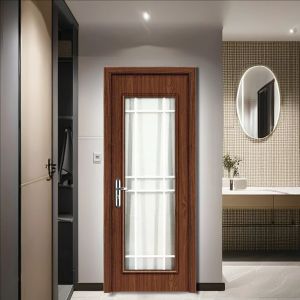 Lightweight Waterproof WPC Hollow Door For Bedroom Bathroom